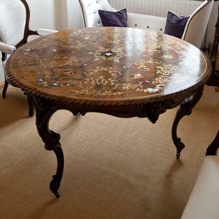 Center Table By Franz Xaver Fortner, Rococo, Germany C. 1840 photo furniture
