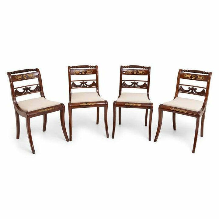 Set Of Eight Dining Room Chairs And Armchairs, Northern Germany Around 1830 photo Furniture