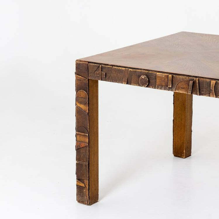 Brutalist Dining Table, The Lane Co, Altavista, USA 1960s photo buy