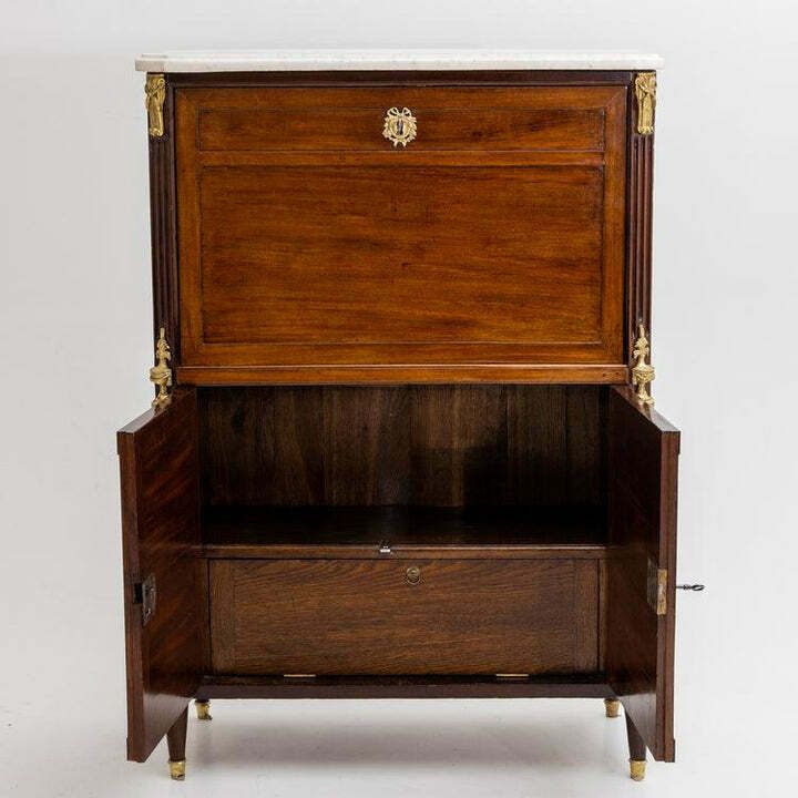 Louis Seize Secretaire à Abattant, End Of 18th Century photo Furniture