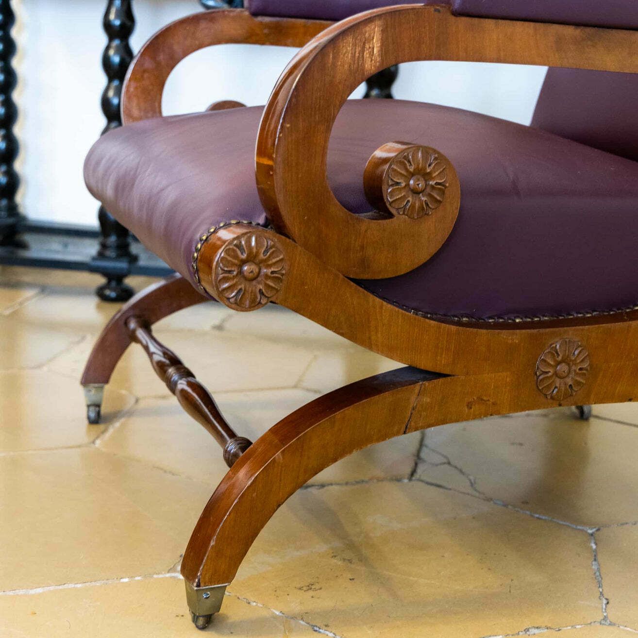 Wingback Chair After A Design By Schinkel, Berlin Circa 1830 photo for sale