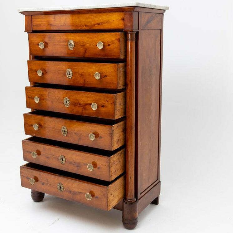 photo furniture Semainiere, Restauration Period, Early 19th Century