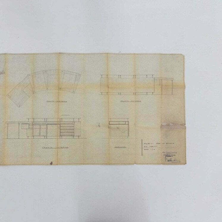 photo furniture Studio Desk, Designed By Vittorio Armellini, Italy Mid 20th Century