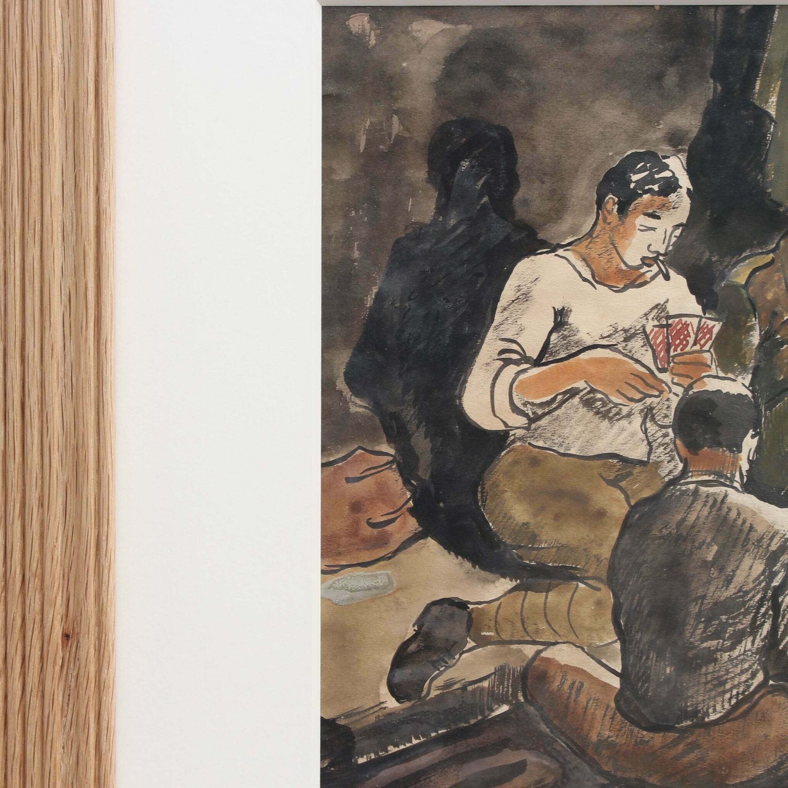 'Soldiers Playing Cards' By Yves Brayer (1939) photo buy