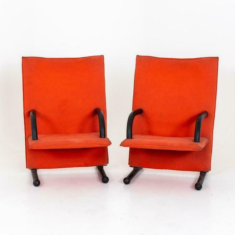 T Line Armchairs By Burkhard Vogtherr For Arflex, 1982 photo for sale
