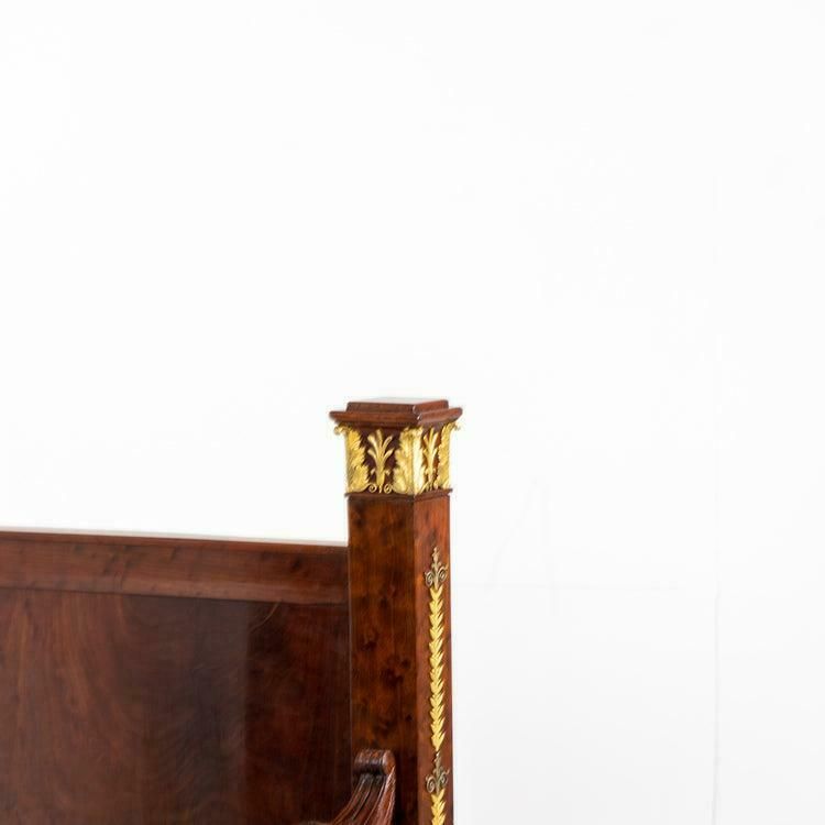 photo furniture Empire Bed With Winged Caryatids And Firegilt Bronze Applications, France Circa 1815/20