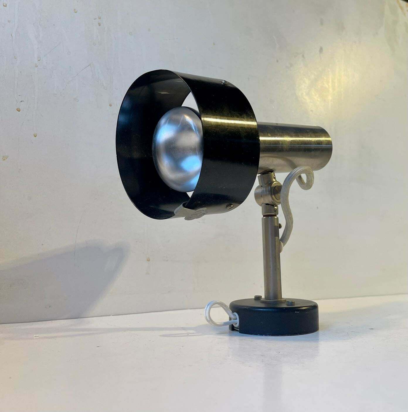 Scandinavian Industrial Steel Wall Light By Nordisk Solar, 1970s photo furniture