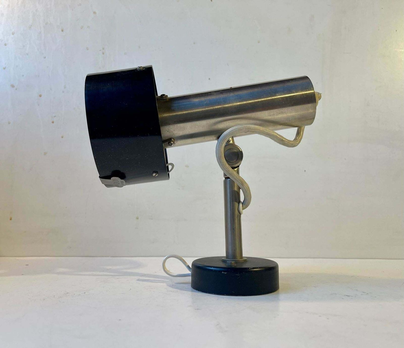 Scandinavian Industrial Steel Wall Light By Nordisk Solar, 1970s photo 398.0