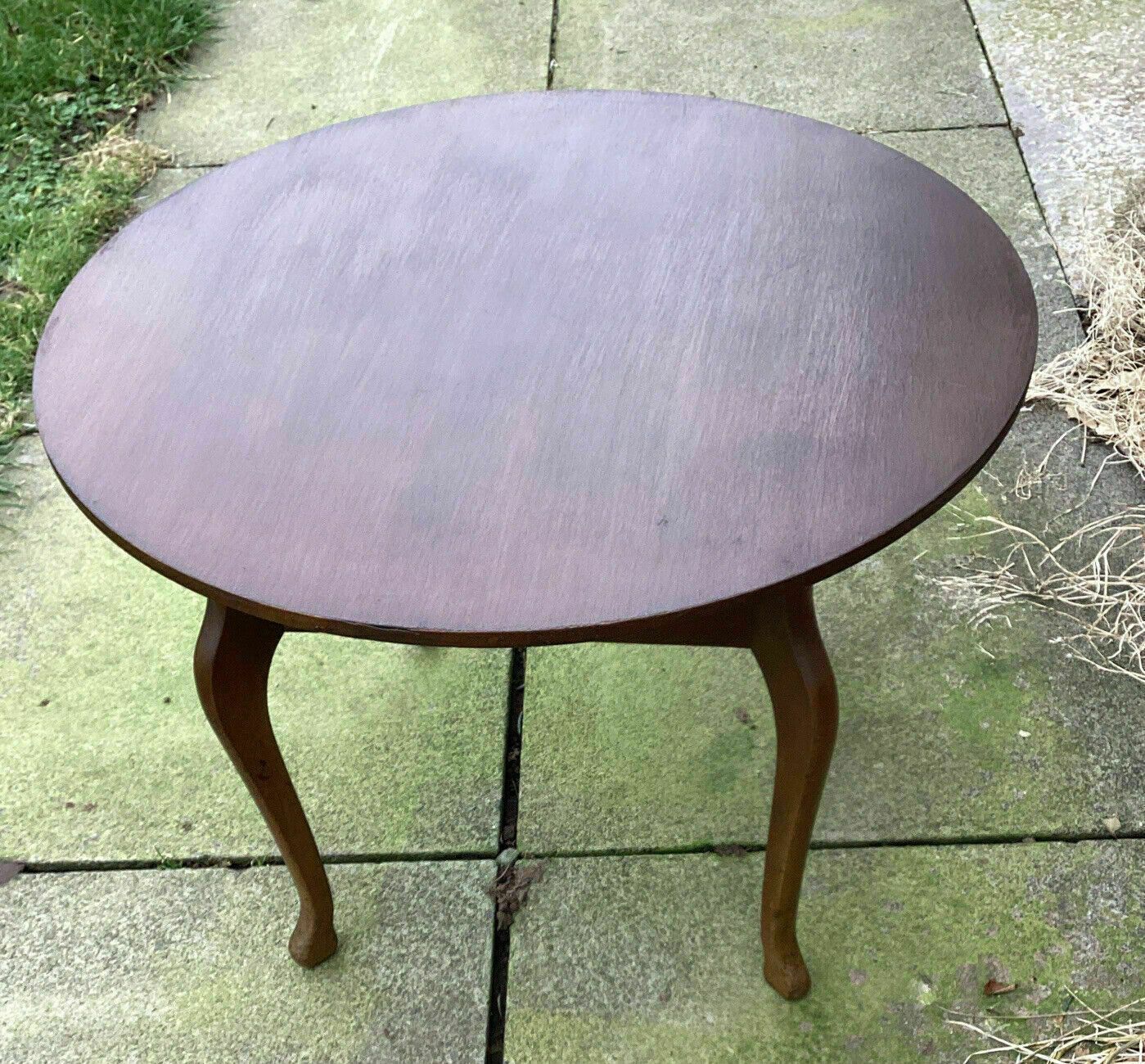 Cws Wooden Sewing Work Table.. Lift Up Lid To Lined Interior Section. photo vintage