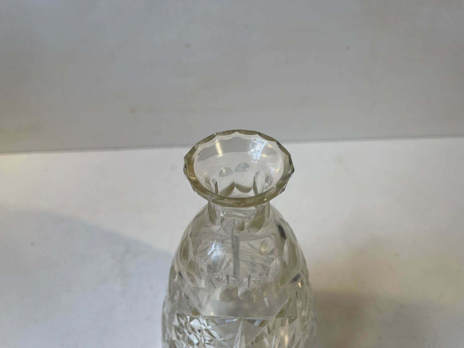 French Midcentury Cut Crystal Decanter From Cristal De Lorraine, 1950s photo 460.0