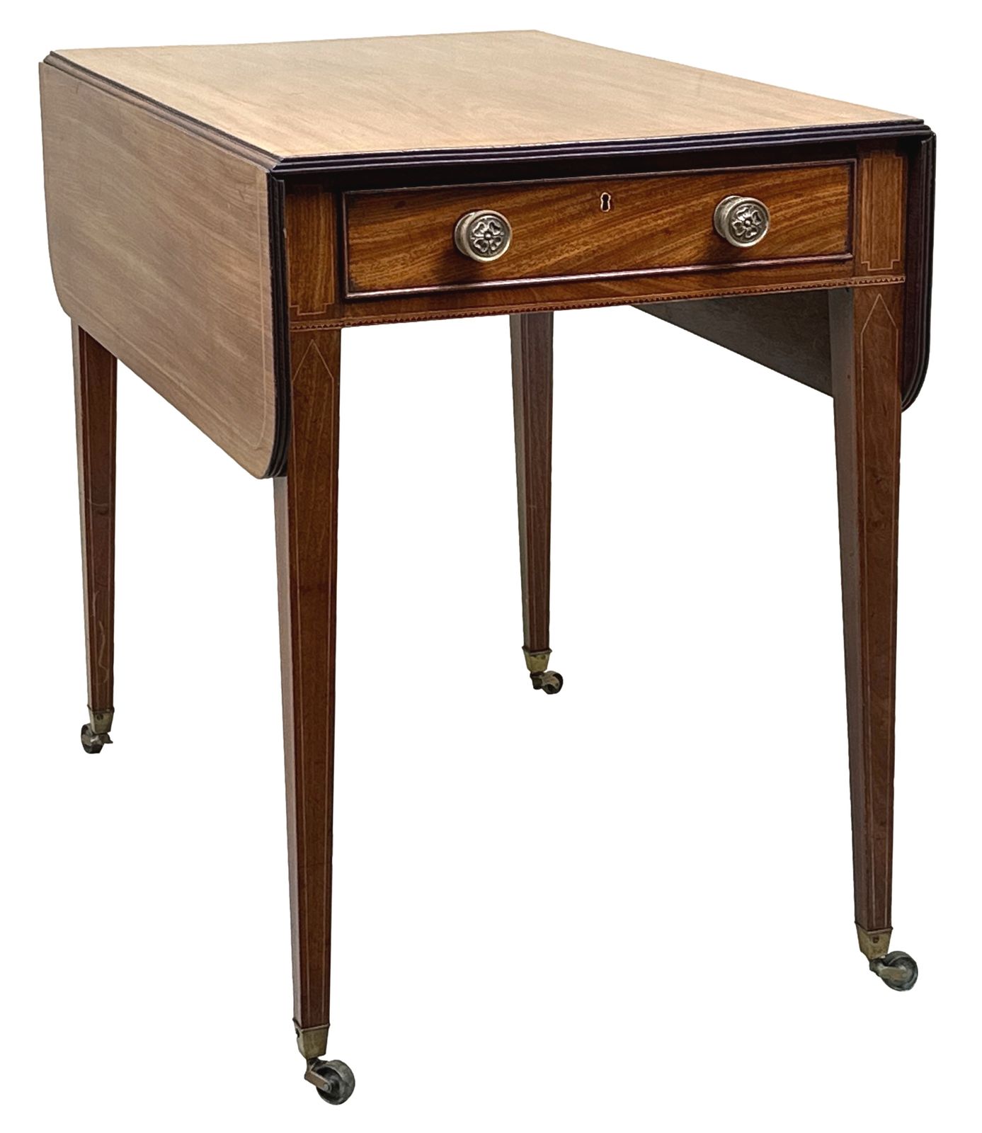 2850.0 18th Century Georgian Mahogany Pembroke Table (England, Circa 1790) photo