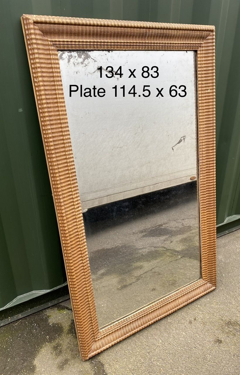 695.0 Lovely French Faux Bois Wall Mirror photo