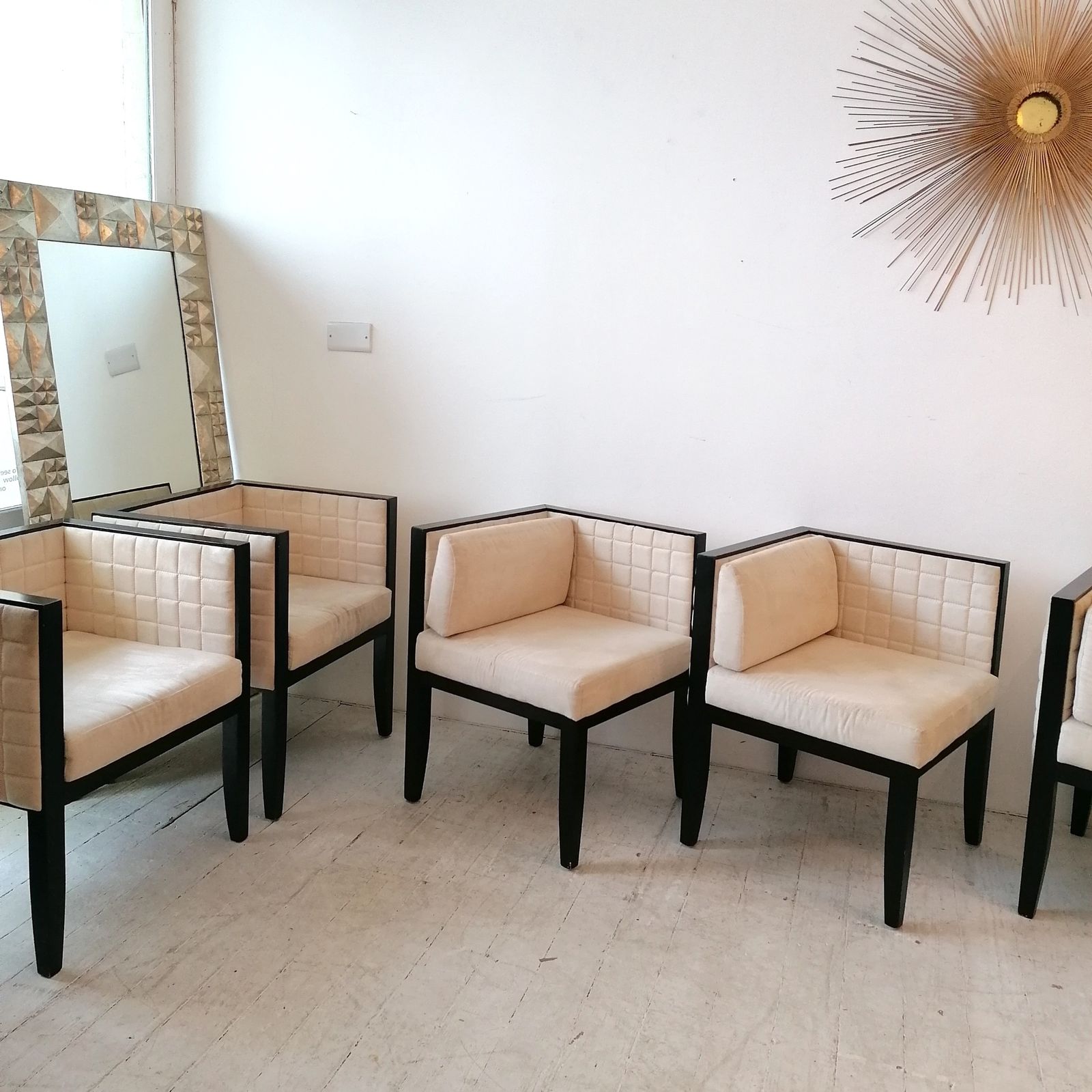 1795.0 Set Of 6 Vintage Yale Dining Chairs By Pietro Costantini, Italy, 1980s/90s, Josef Hoffman Style. photo