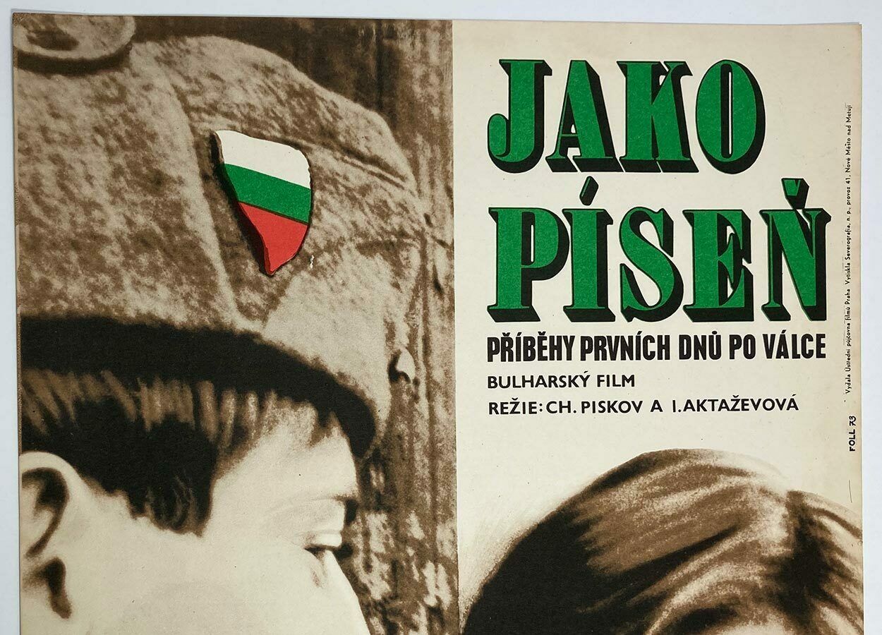 Original Film Poster, Like A Song, Dobroslav Foll, 1973, Genuine Czech Vintage Print photo for sale