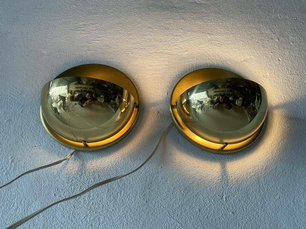 Brass Pair Of Sconces By Bankamp Leuchten, Arnsberg 1, 1970s, Germany photo buy