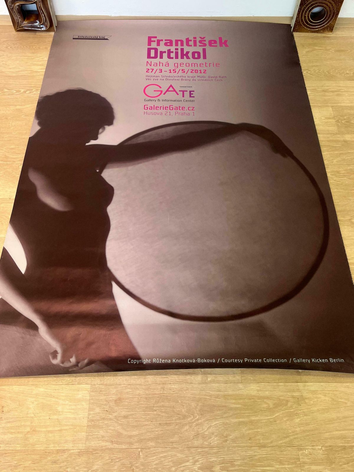 Huge Frantisek Drtikol Exhibition Poster In Prag   Czechoslovakia / 2003 photo vinterior