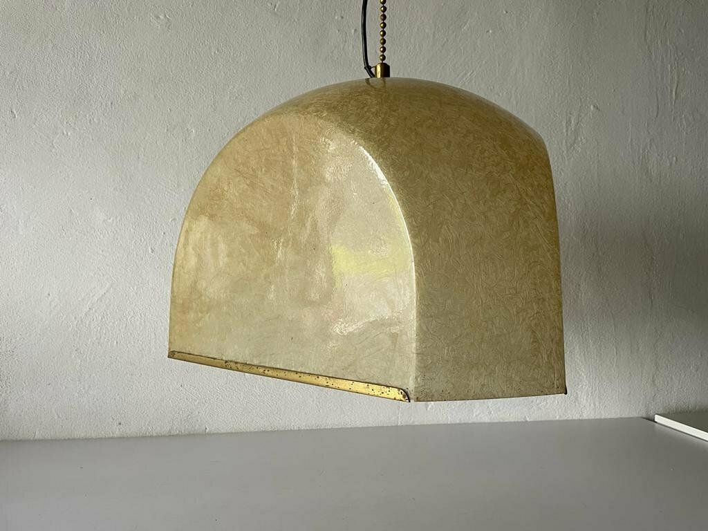 Extraordinary Italian Design Fiberglass Xl Pendant Lamp, 1960s, Italy photo furniture