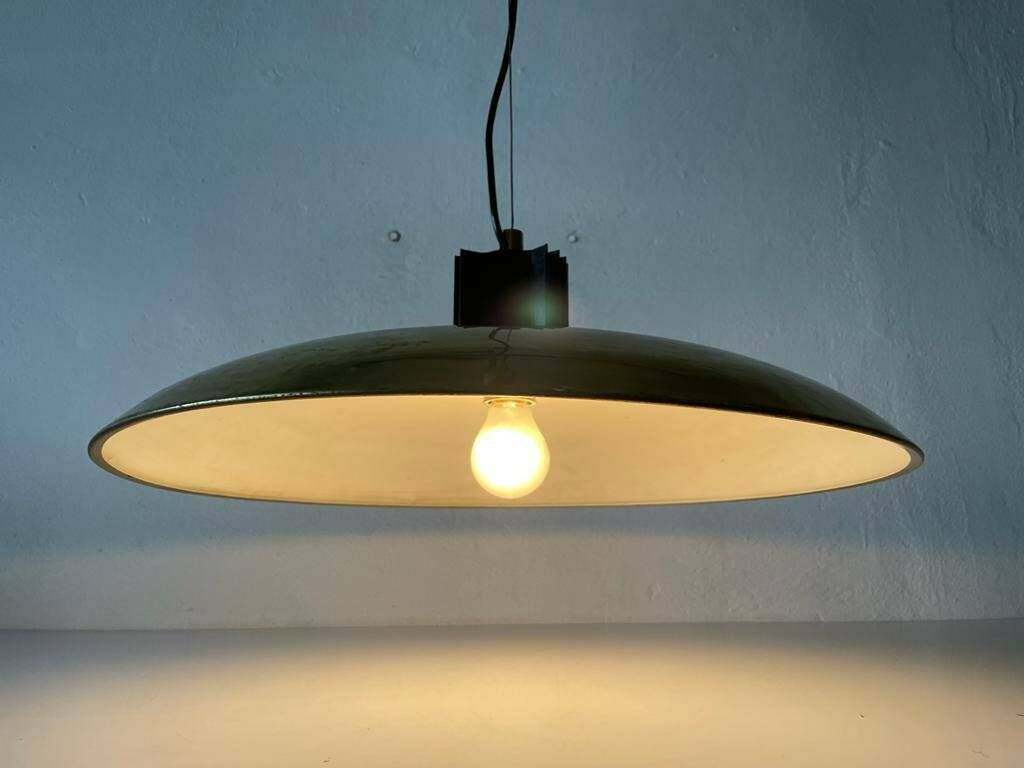 Mid Century Modern Brass Italian Xl Pendant Lamp, 1960s, Italy photo vinterior