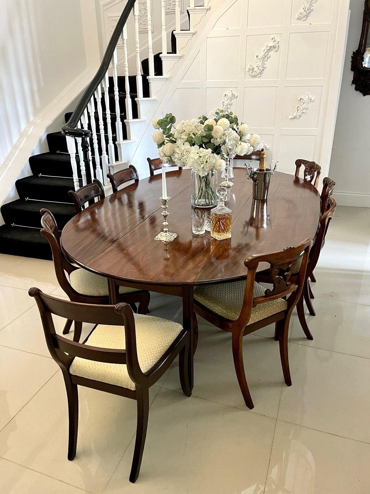 Outstanding Quality Large Antique Irish Mahogany Dining Table H 72 X D 151 X W 235cm photo 23500.0