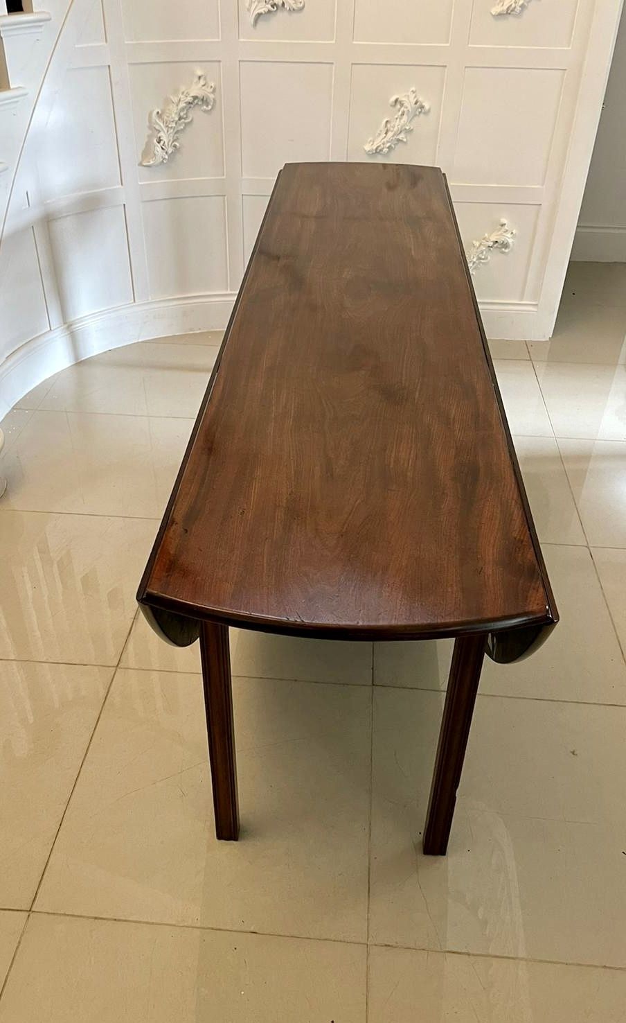 photo for sale Outstanding Quality Large Antique Irish Mahogany Dining Table H 72 X D 151 X W 235cm