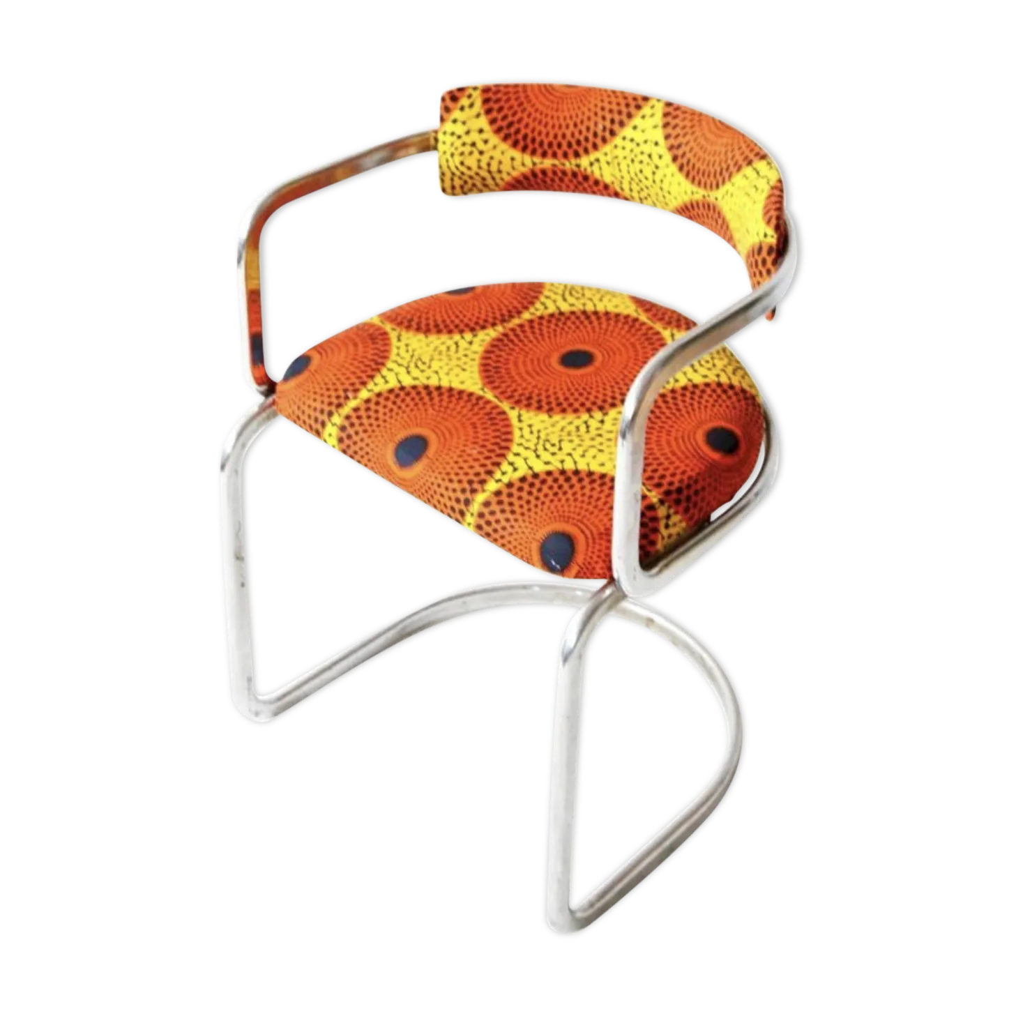 Tubular Steel Lounge Chair, 1970s