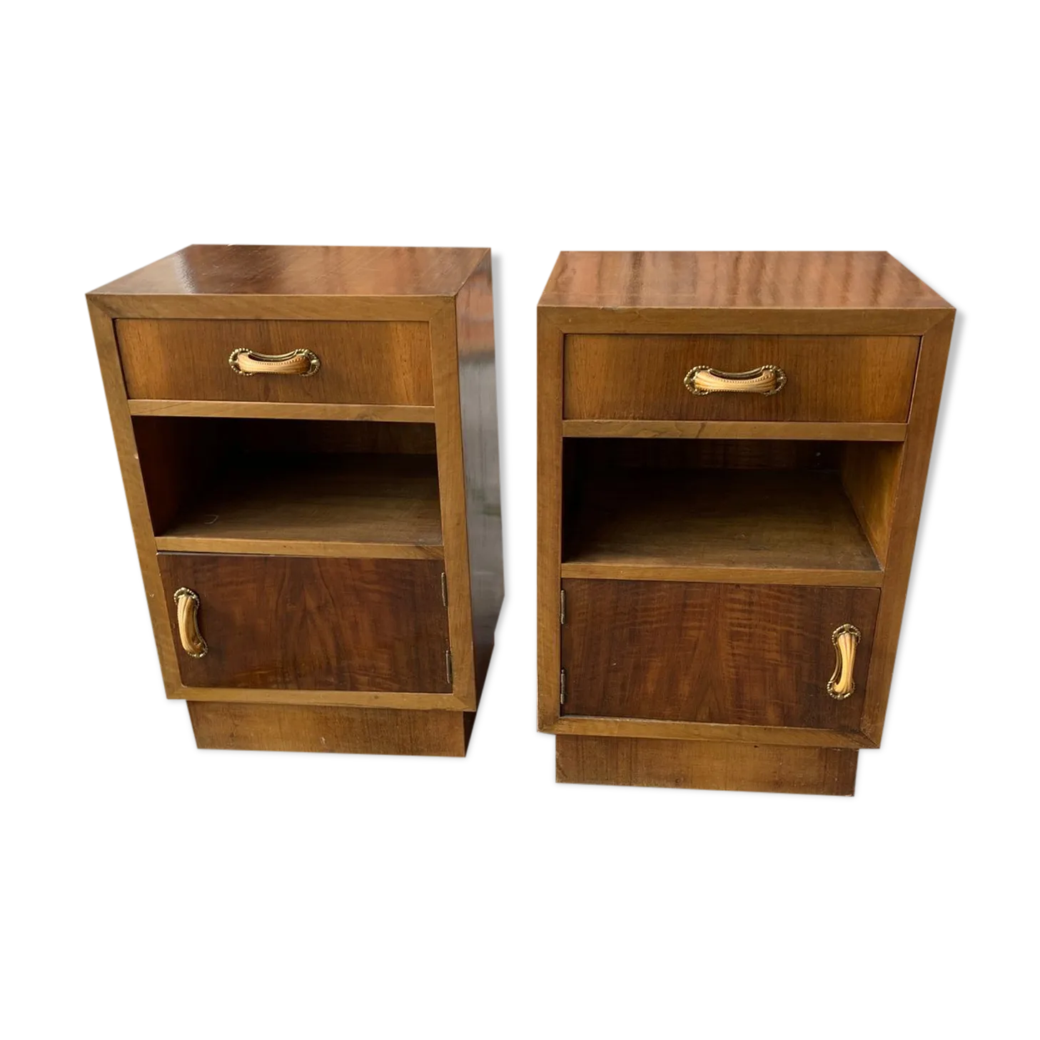 Art Deco Italian Nightstands, 1930s, Set Of 2