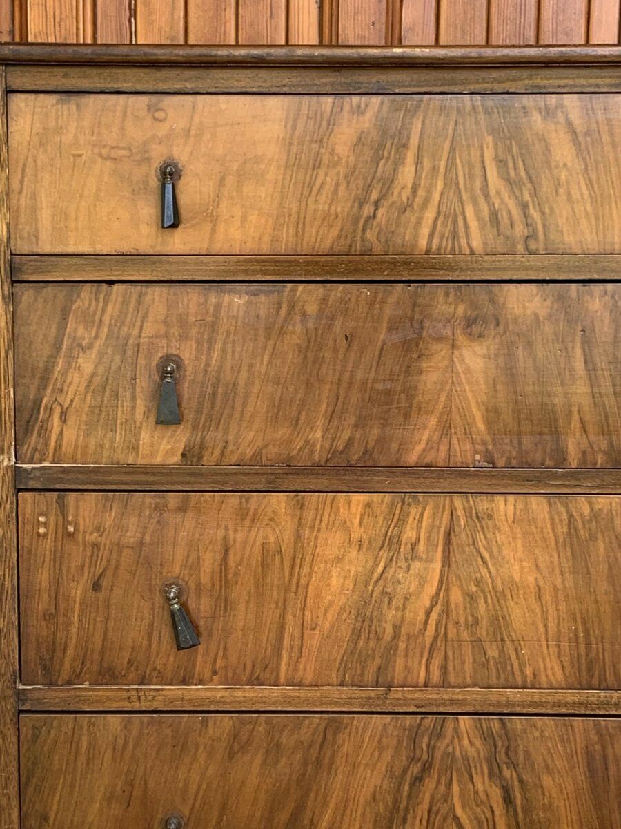 Furniture Antique Walnut Bedroom Chest Of Drawers photo