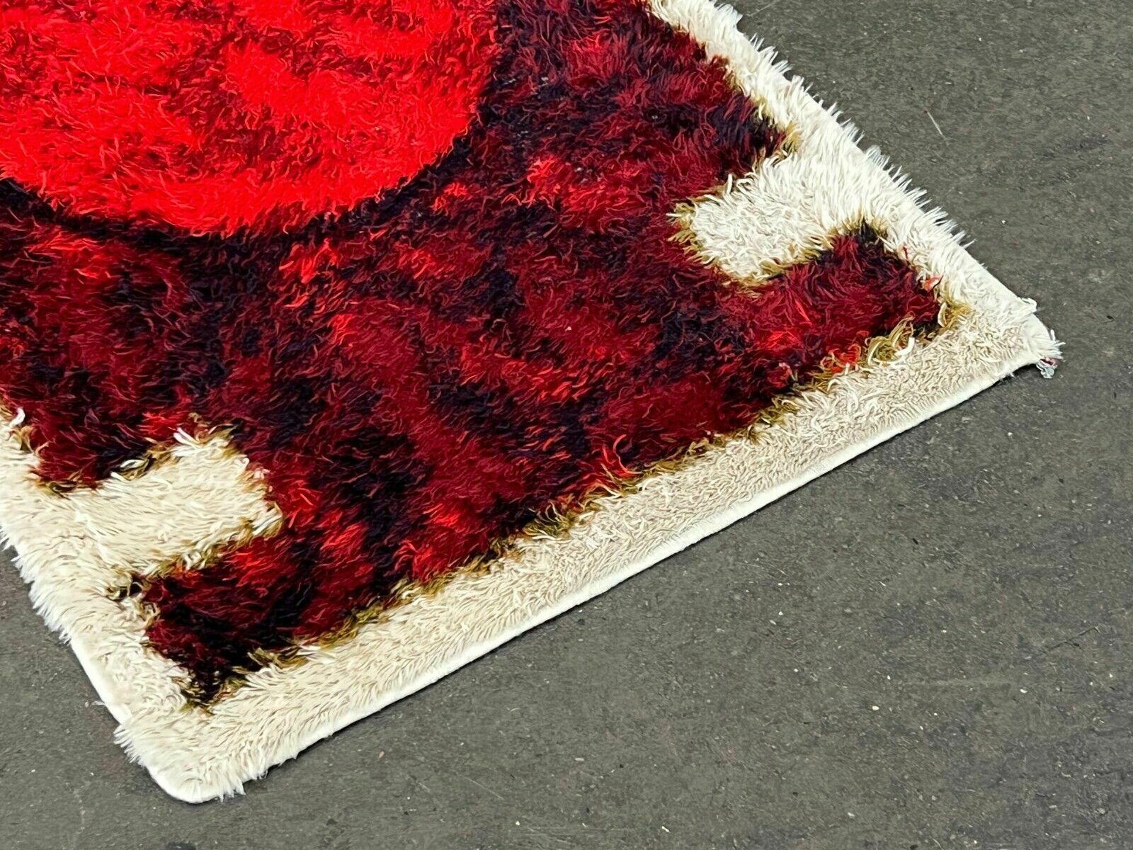 Textiles 60s 70s Runner Rug Carpet Rug Space Age By Hojer Eksport Denmark Design photo