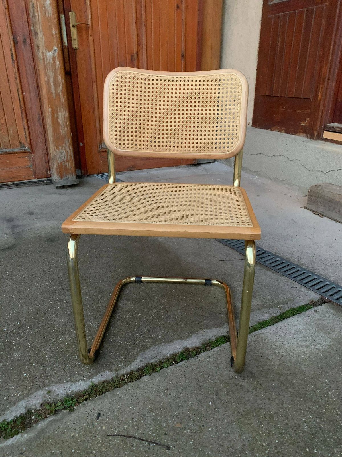 Mid Century Modern Italian Marcel Breuer B32 Cesca Chair, 70s photo vintage