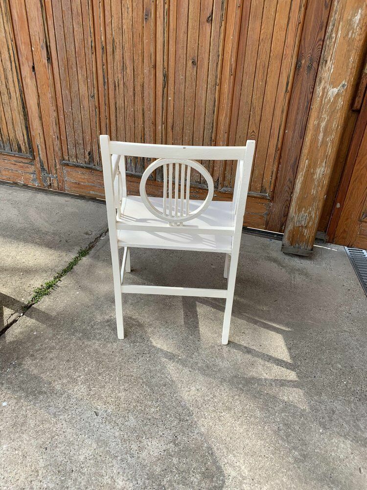 Art Deco White Painted Chair, 1930 photo 1033.0