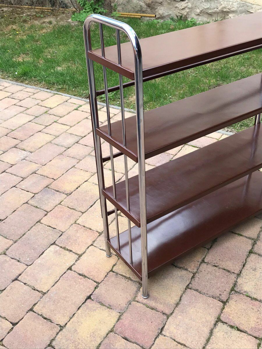Bauhaus Style Metal Book Shelf, 1920 photo 828.0