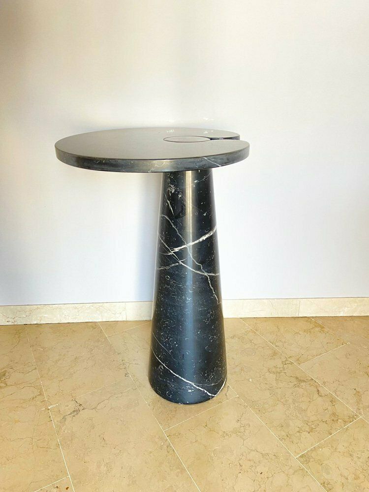 Marquina Coffee Table In Black Marble In The Angelo Mangiarotti Style For Skipper, Italy, 1971 photo buy
