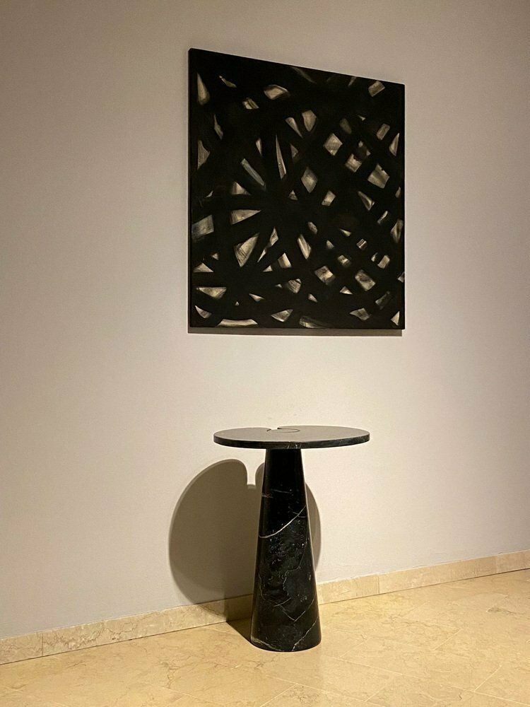 3904.0 Marquina Coffee Table In Black Marble In The Angelo Mangiarotti Style For Skipper, Italy, 1971 photo