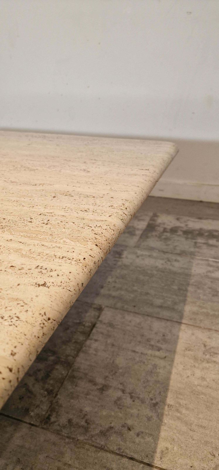 Travertine Coffee Table By Angelo Mangiarotti For Up & Up, Italy 1970s photo furniture