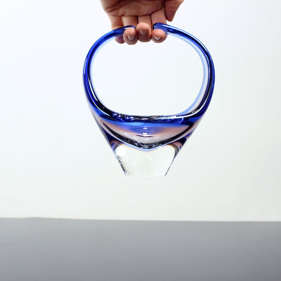 Art Glass Bowl By Frantisek Zemek For Sklarna Mstisov, 1960s photo furniture