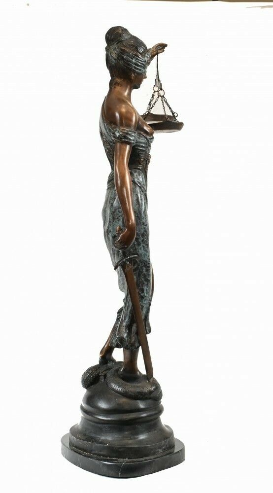 Bronze Statue Lady Justice Casting Legal Scales photo 1250.0