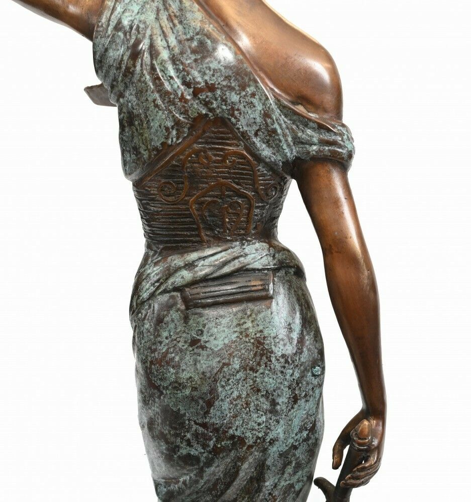 photo furniture Bronze Statue Lady Justice Casting Legal Scales