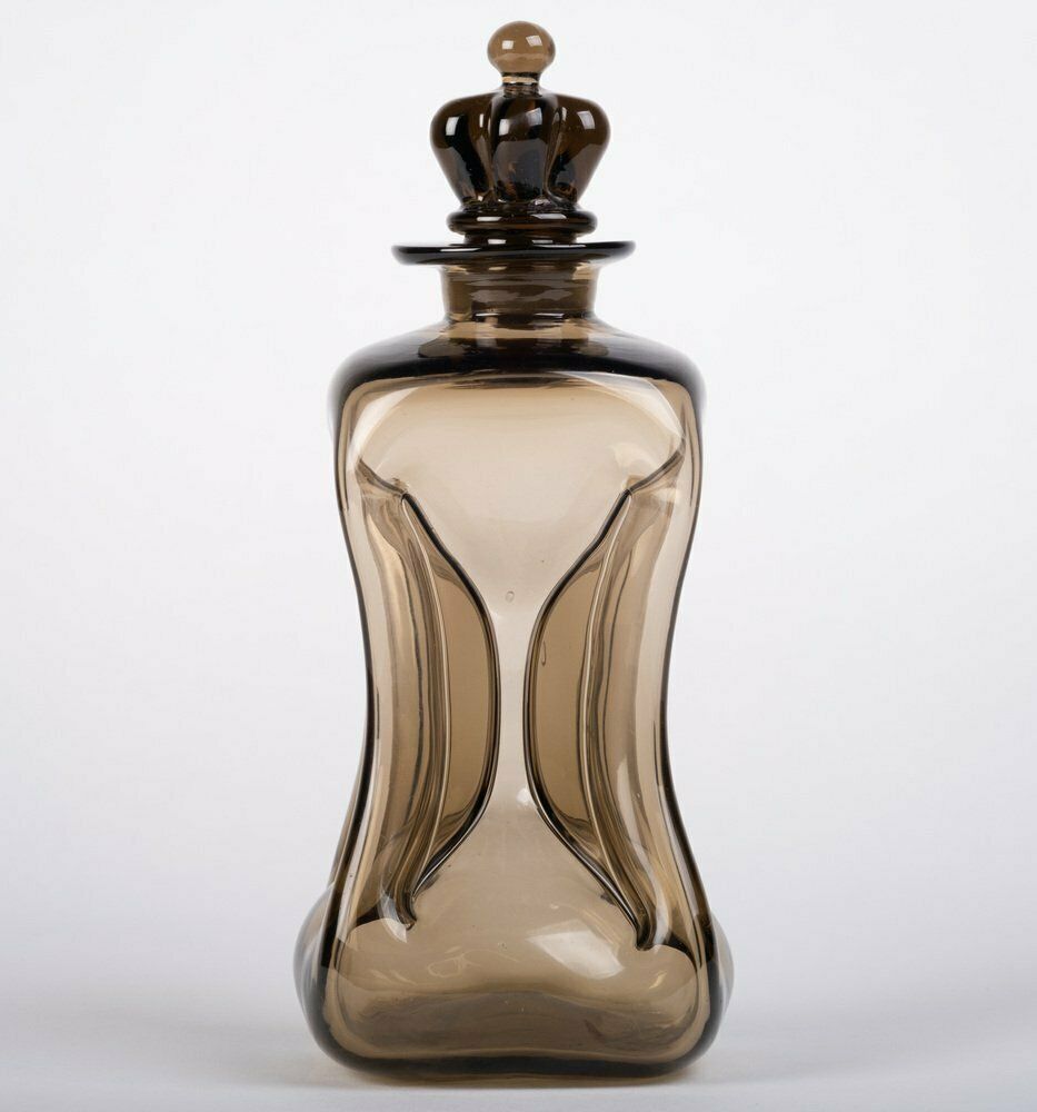 Mid Century Danish Glass Kluk Kluk Decanter By Jacob E. Bang For Holmegaard photo furniture