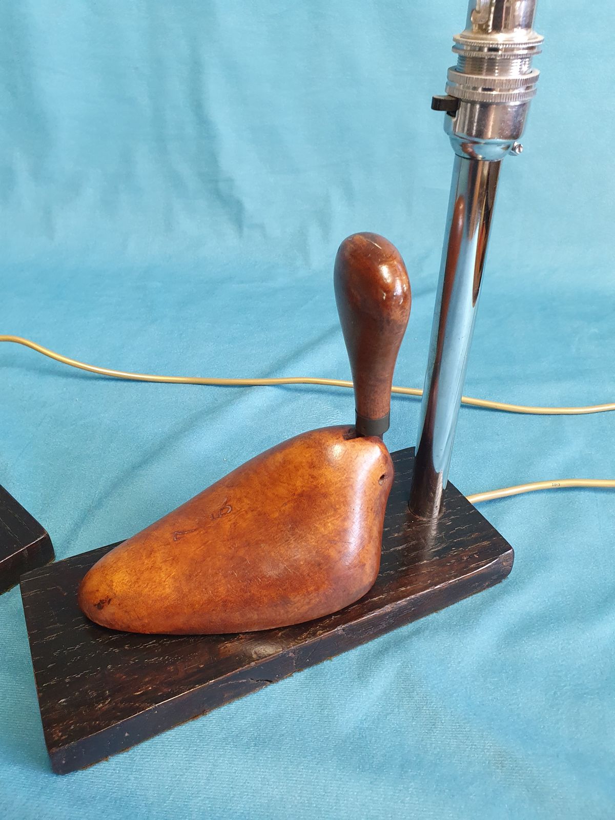 Pair Of Fun Lamps Made Out Of Shoe Lasts photo furniture