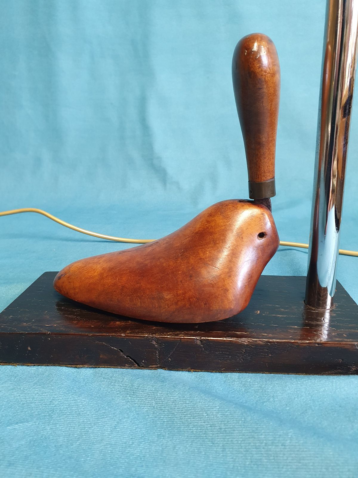 Pair Of Fun Lamps Made Out Of Shoe Lasts photo for sale