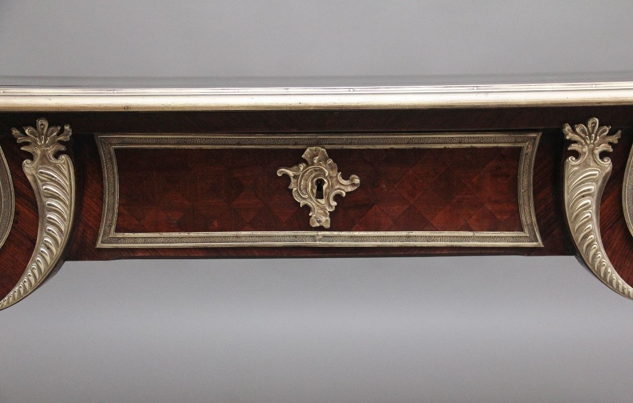 19th Century French Kingwood Ormolu Mounted Desk photo Furniture