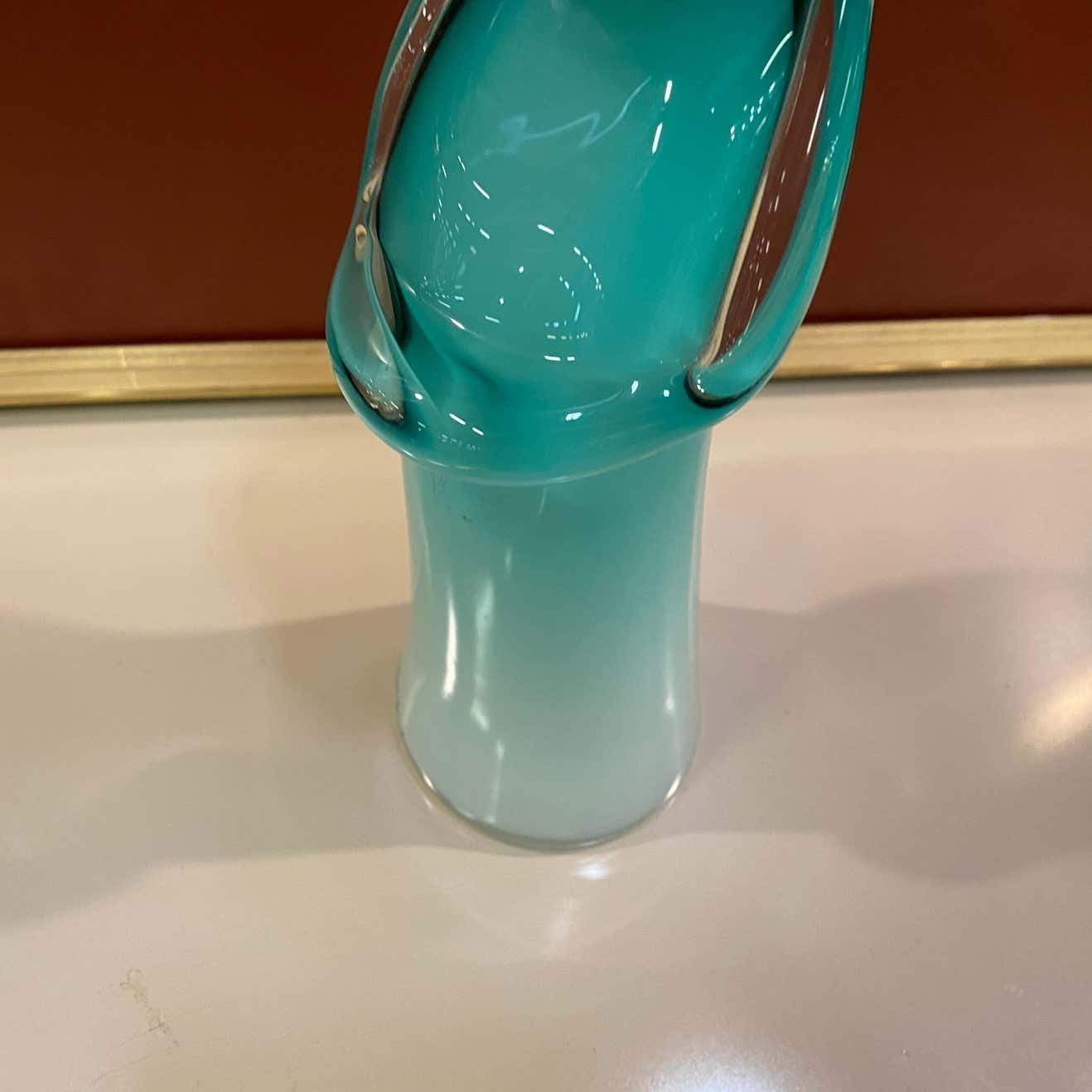 1980s Seguso Attributed Modernist Murano Glass Figure Of A Chinese Man photo for sale