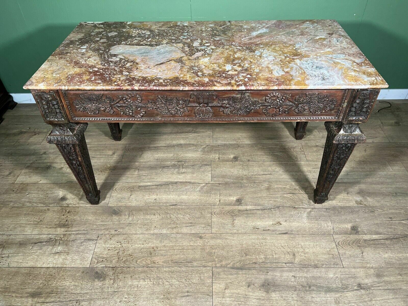 An Italian Carved Fruitwood Centre Table photo furniture