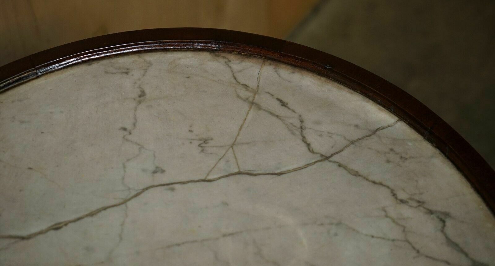 photo vinterior Editors Choice Antique Italian Marble Topped Occasional Centre Table Lions Paw