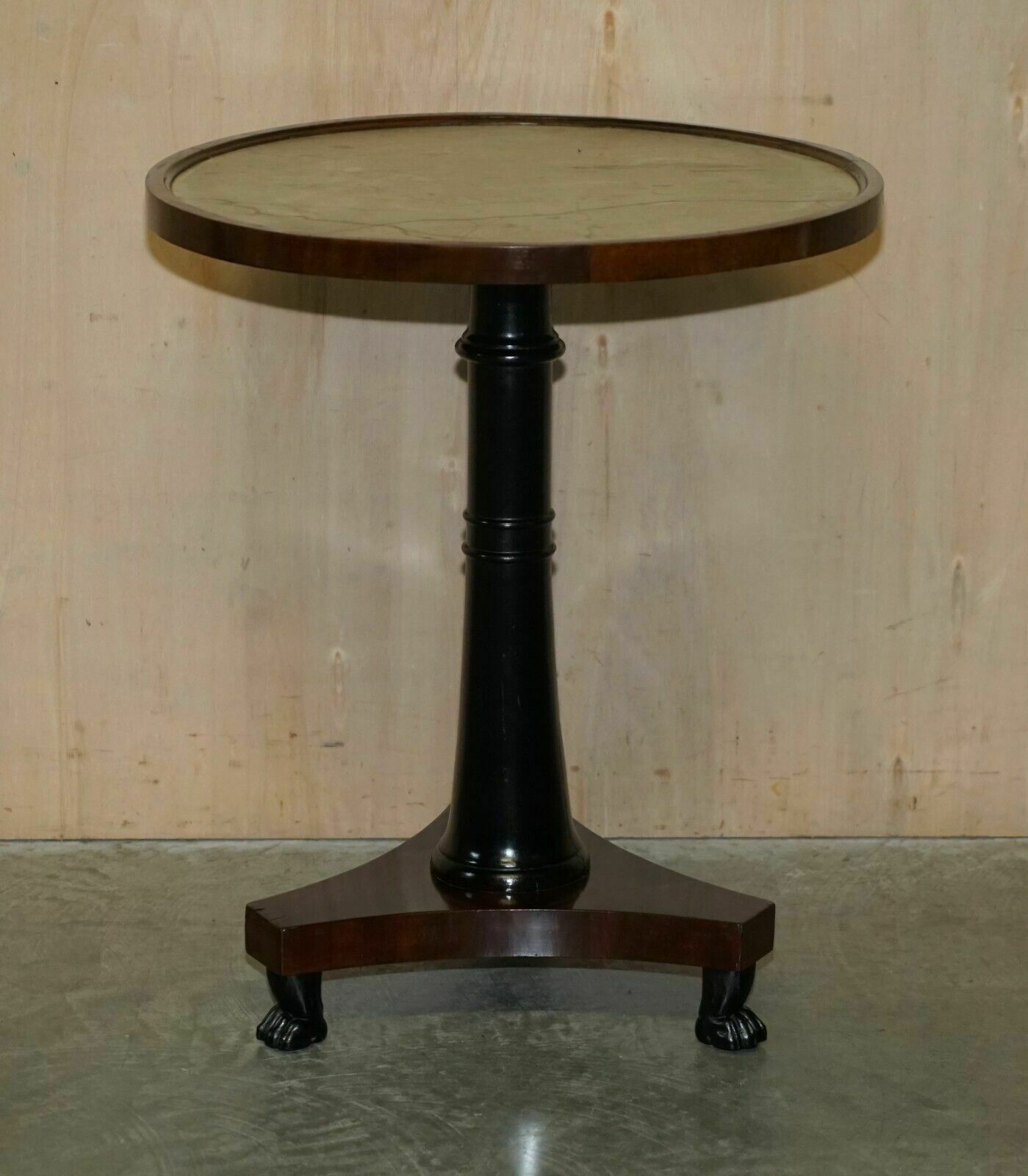 photo vintage Editors Choice Antique Italian Marble Topped Occasional Centre Table Lions Paw