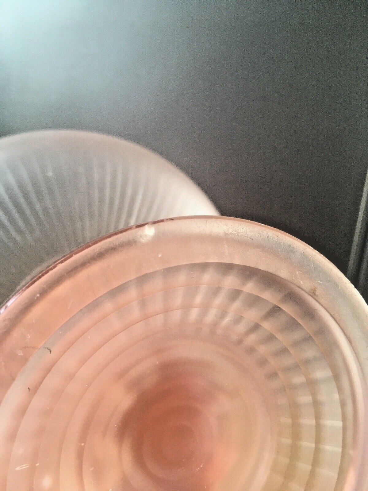Rare Art Deco Jobling 3 Grace's Pink Lady Maiden Frosted Glass Pedestal Centrepiece Bowl photo 220.0