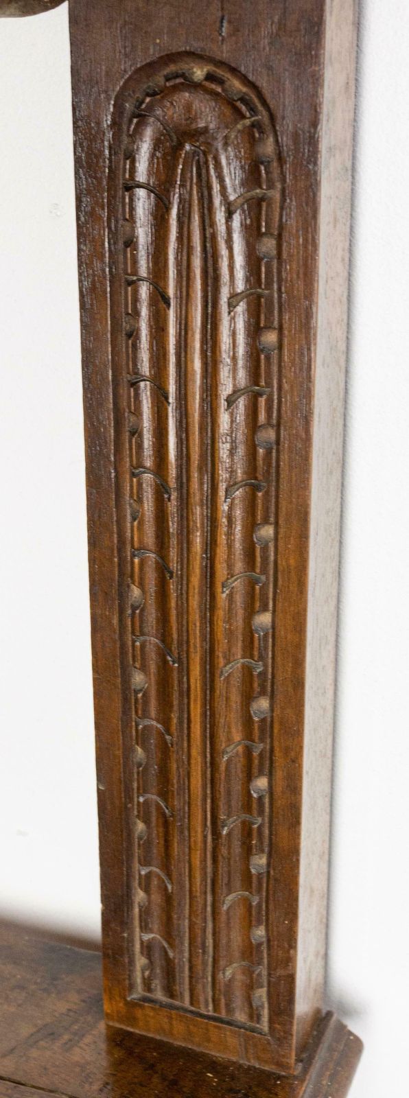 1234.0 Baluster Console Or Serving Table Marble Top Louis XIII St, French, Late 19th C photo