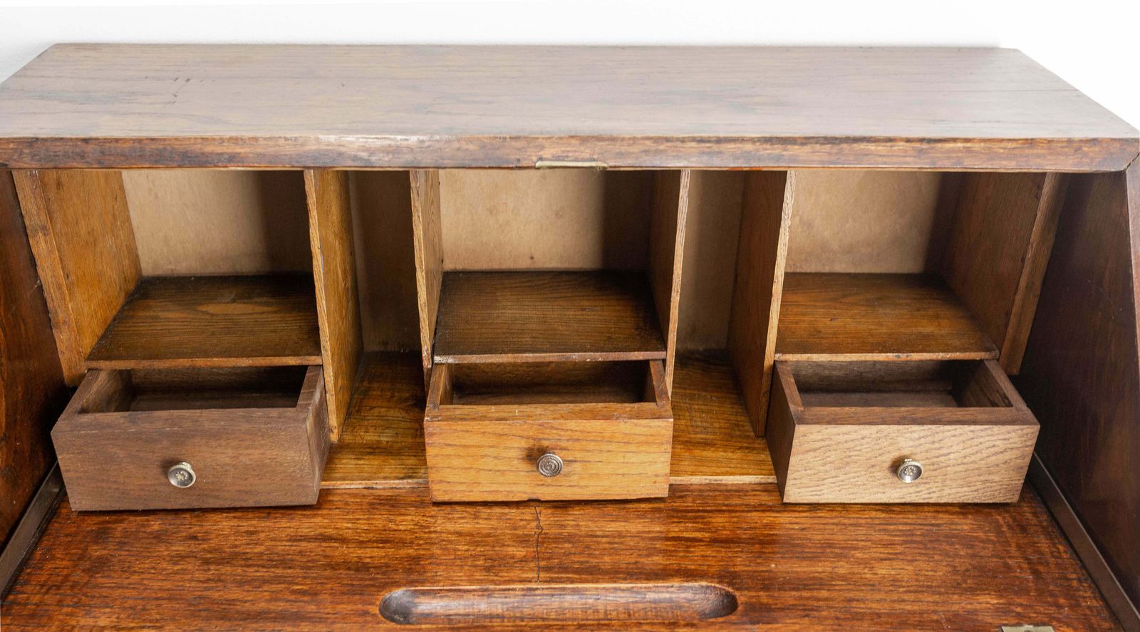 English Buffet Secretaire, Escritoire Cabinet Oak, With Drawers, Circa 1920 photo vinterior