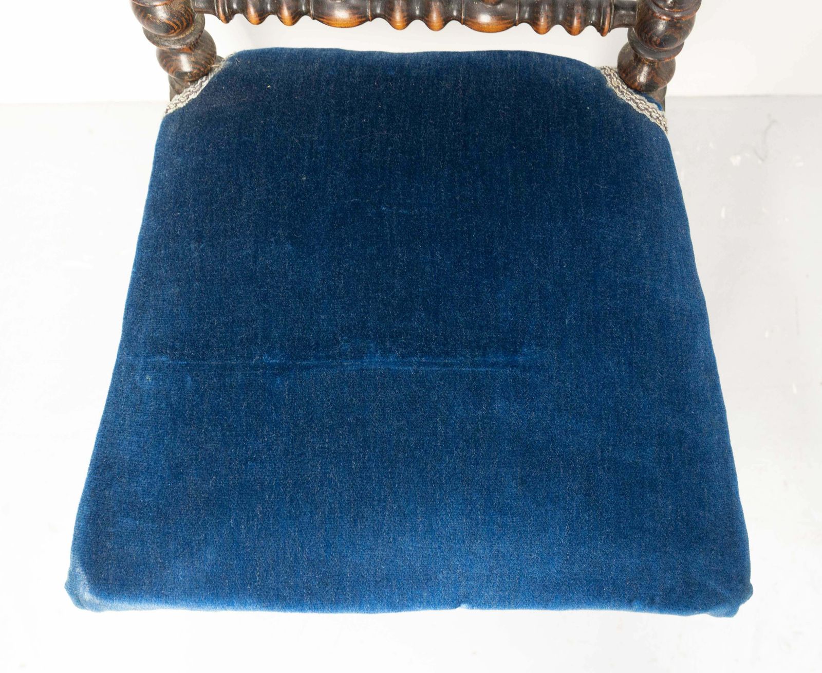 photo furniture Napoleon III Chair With Turned Beech And Velvet For Child French, Circa 1880
