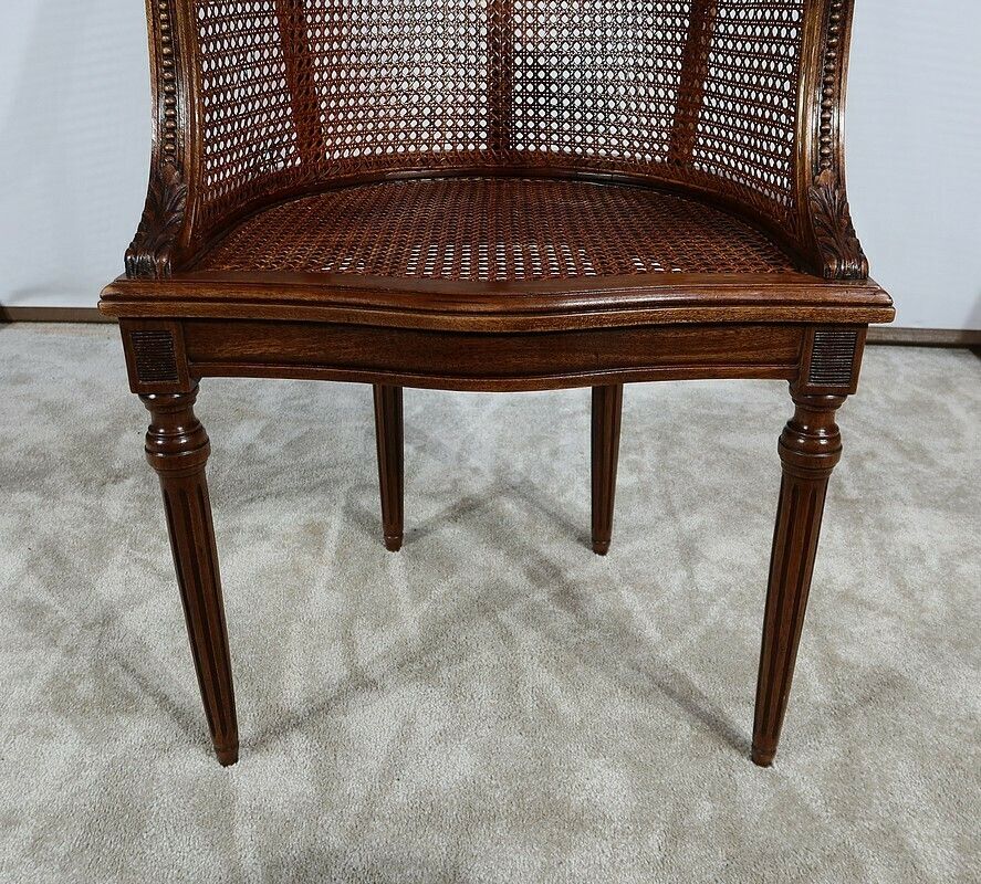 photo buy Pair Of Mahogany Armchairs, Louis XVI Style, Early 20th Century